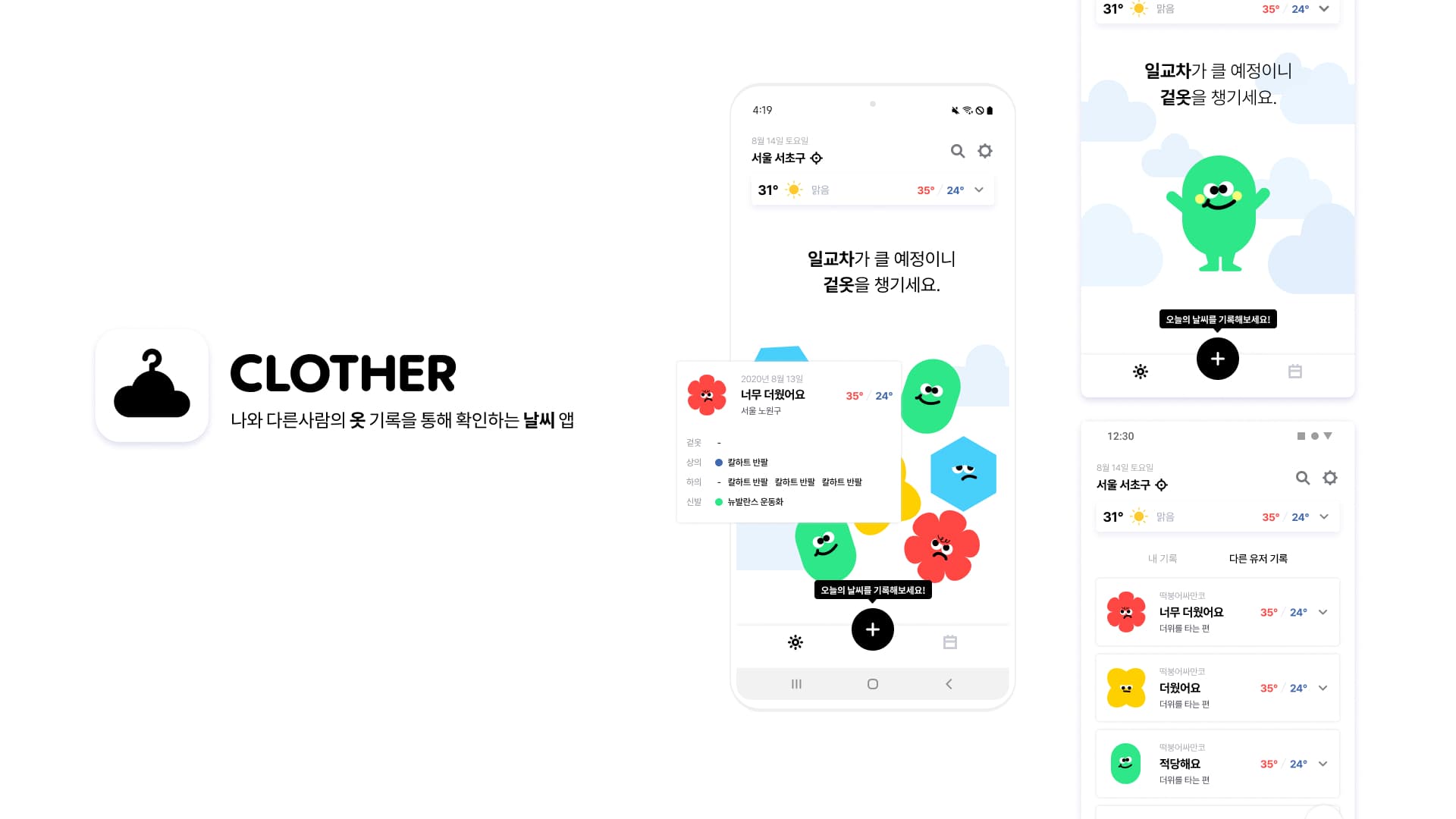 옷으로 기억하는 날씨, Clother